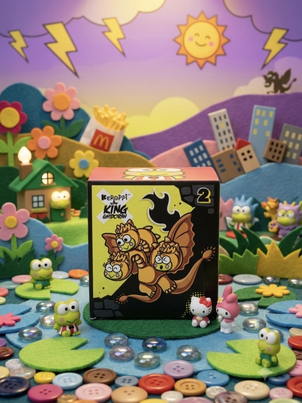 Hello Kitty X Godzilla Happy Meal Toy
